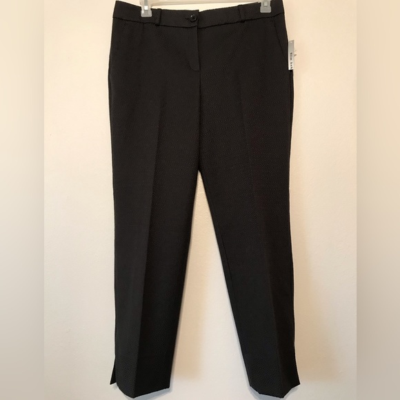 NWT Zac & Rachel Textured, Slim Ankle Pants in black. Size 12 - Picture 1 of 10